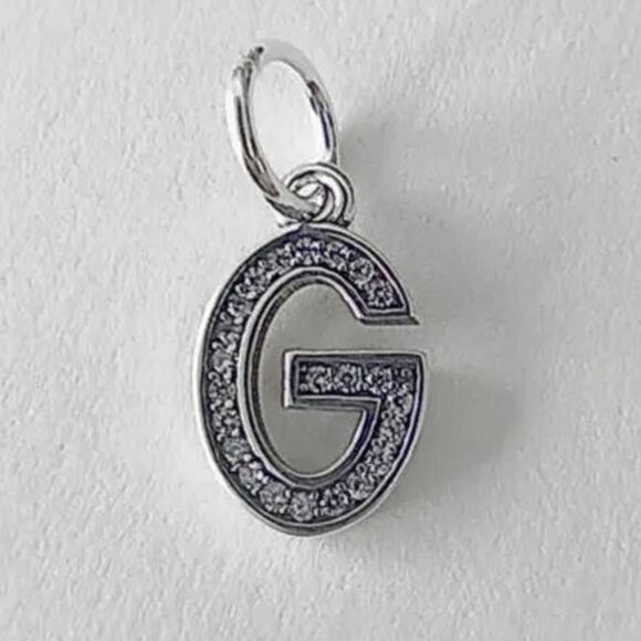 CLEARANCE!!   Pandora Initial G Dangling Charm ONLY 1 in Stock - Picture 1 of 2